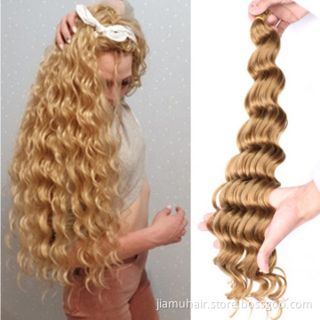 Synthetic Hair Deep Wave Twist Crochet Hair Curly Loose Deep Twist Braiding Hair Extension Wholesale Price